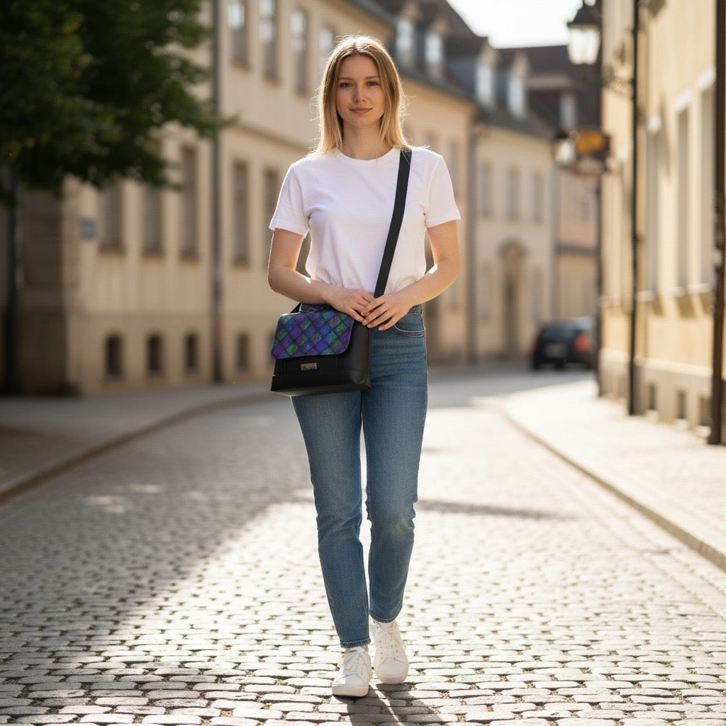 Flap Closure Crossbody Bag