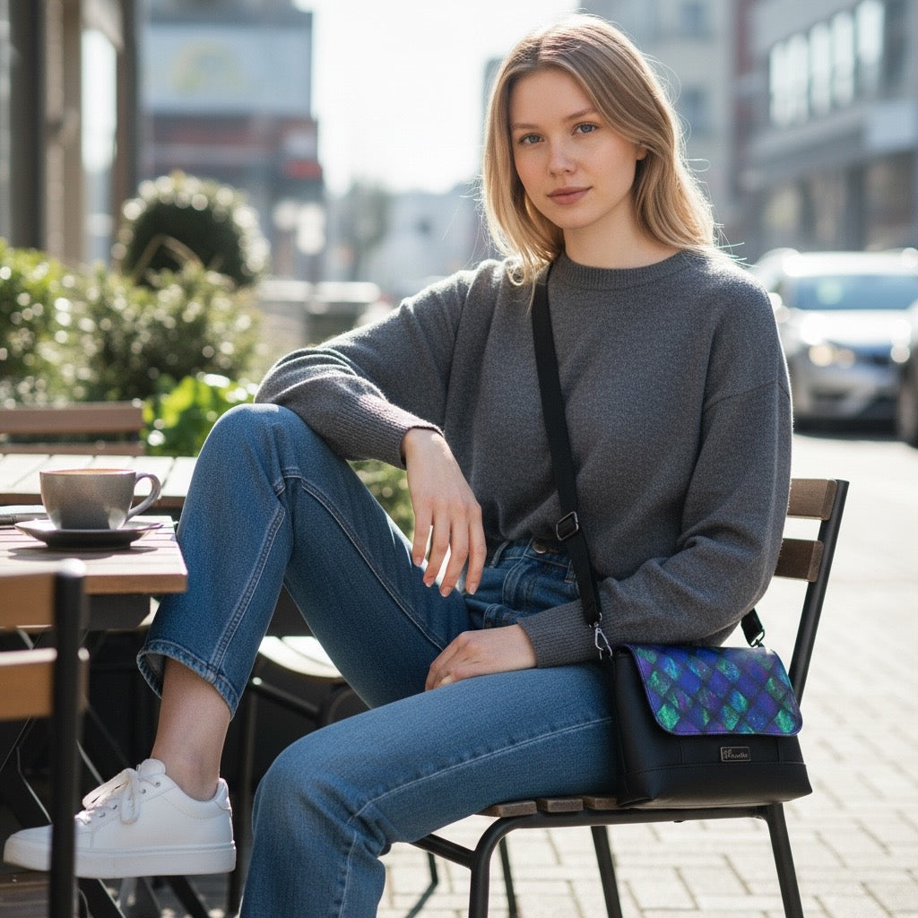 Flap Closure Crossbody Bag