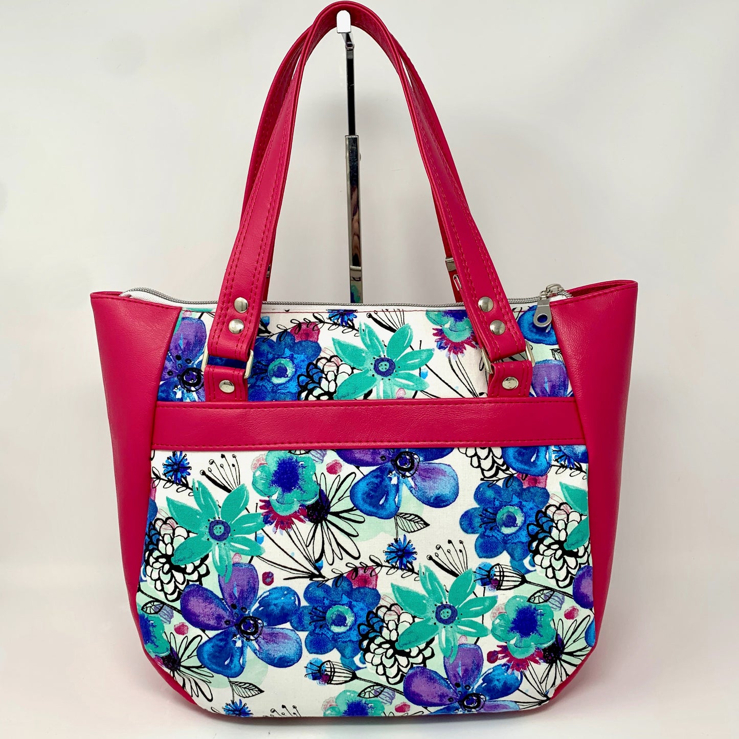 Dark Pink Flower Handbag