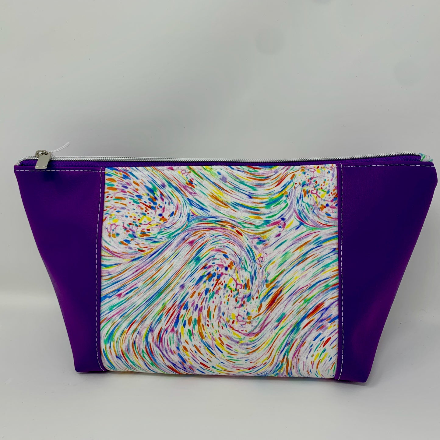 Purple and Swirl Cosmetic & Toiletry Bag